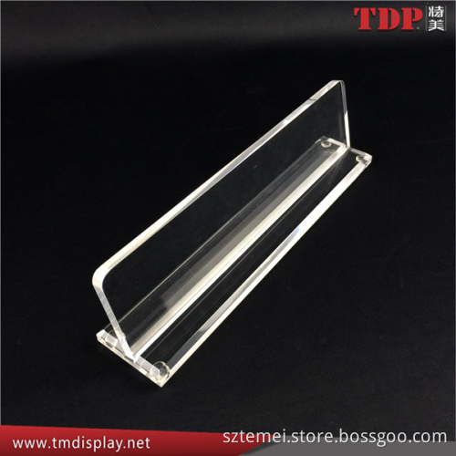 custom factory wholesale clear desk blank acrylic desk name plate